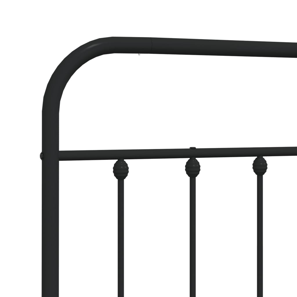 Ersatz-Kopfteil Metall Schwarz 75 cm