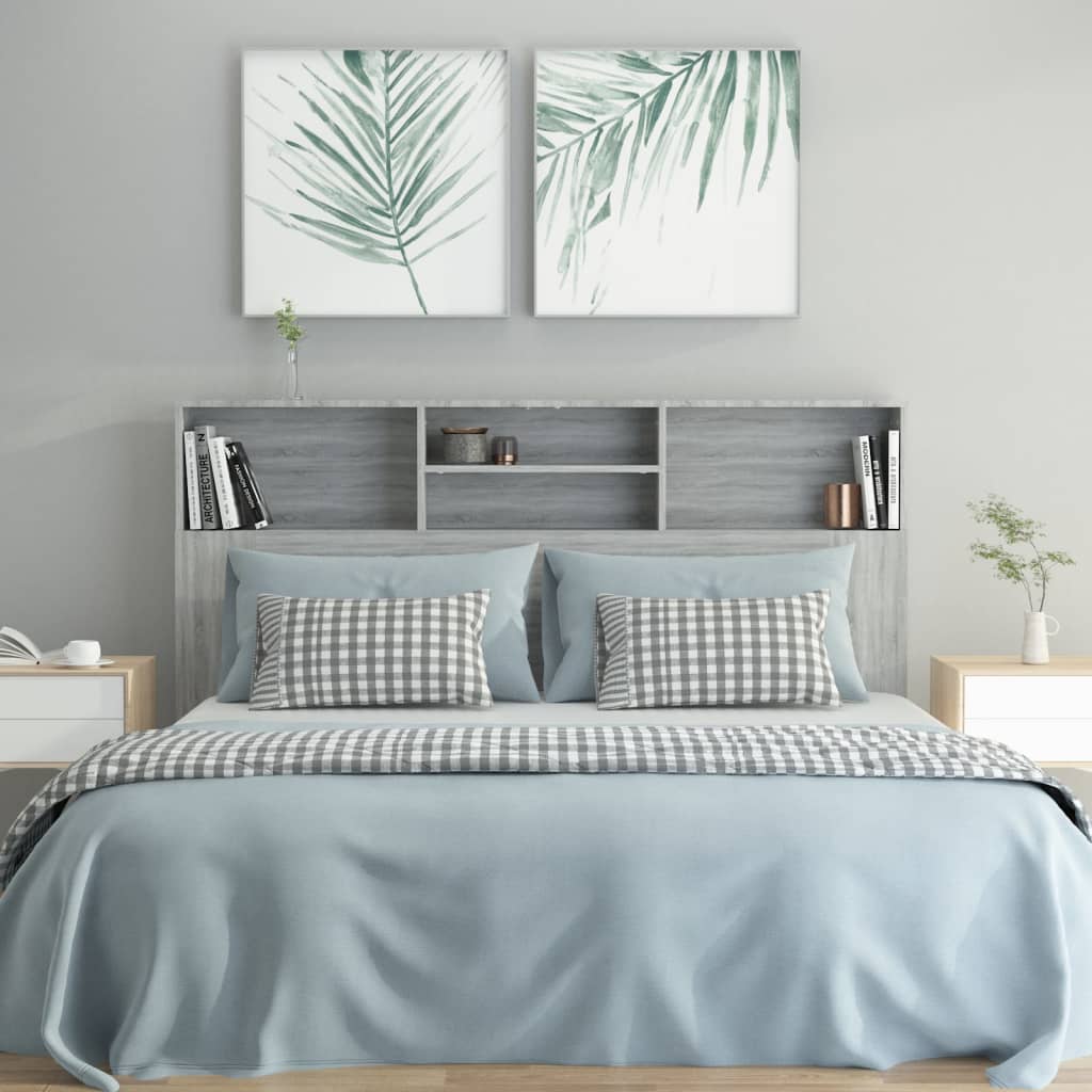 Bett-Kopfteil mit Ablagen Weiß 100x19x103,5 cm