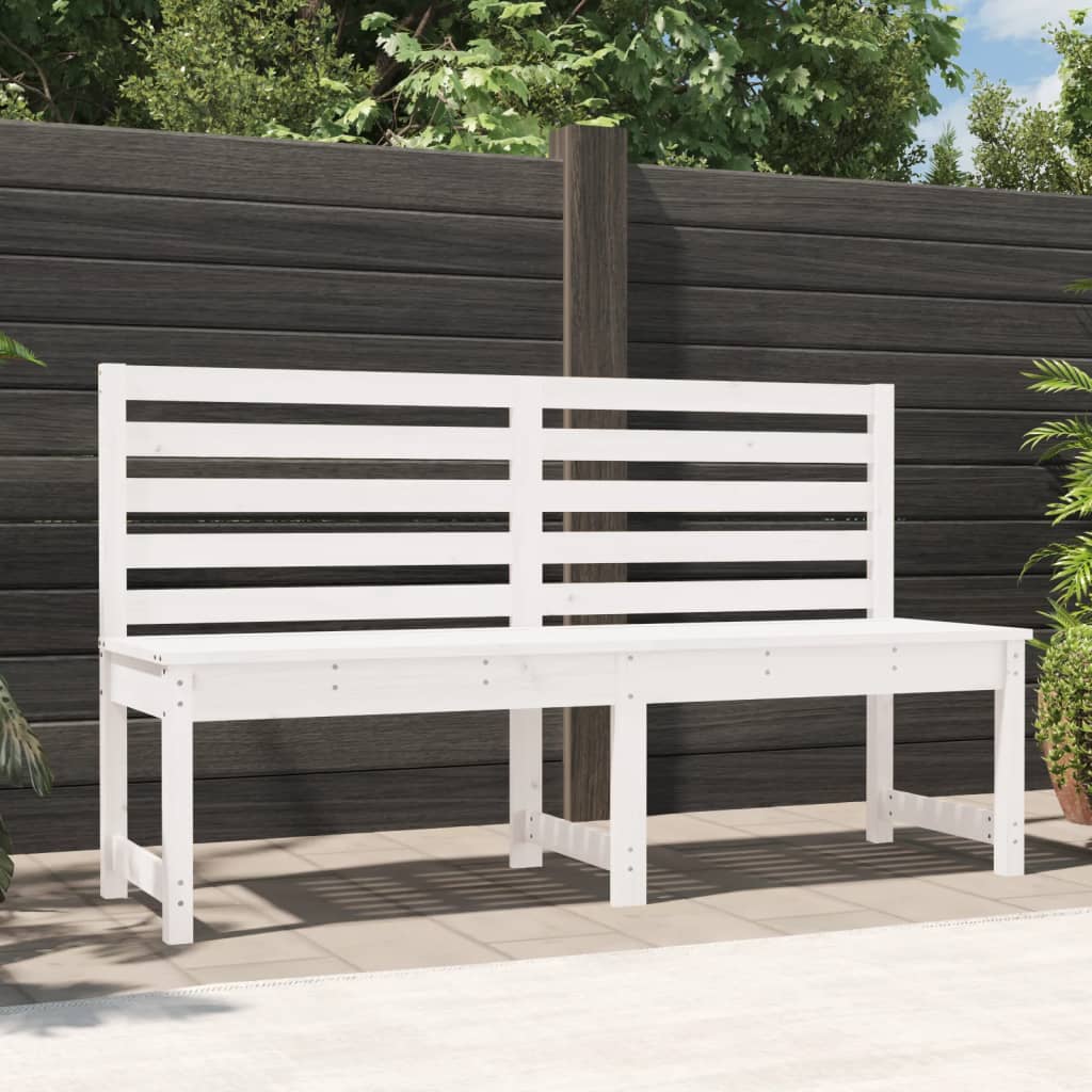 Gartenbank 109 cm Massivholz Kiefer