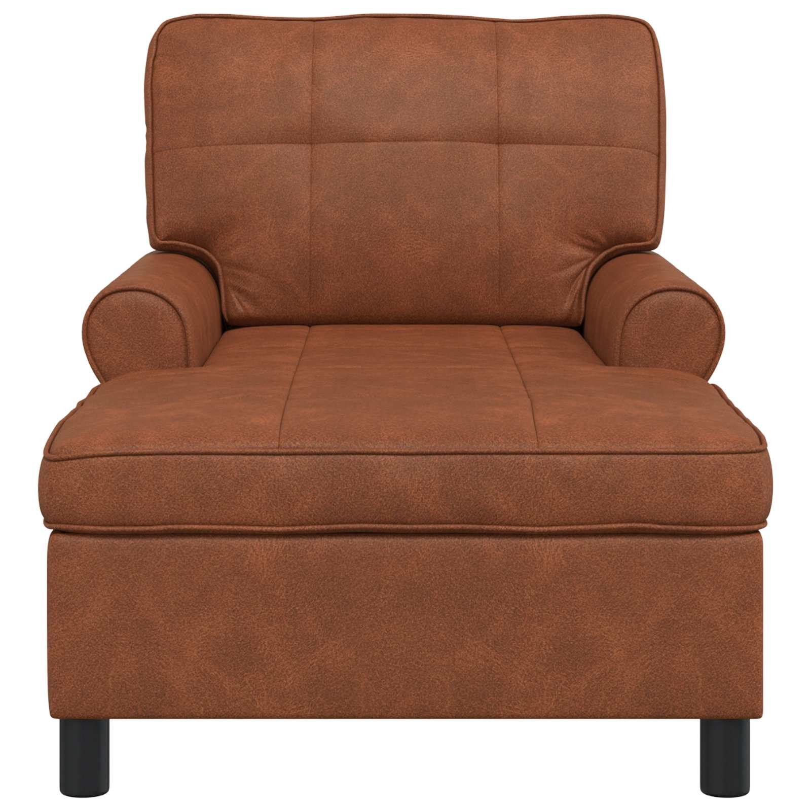 Lounge-Liege mit Kissen Schwarz 91 x 157 x 91 cm Kunstleder