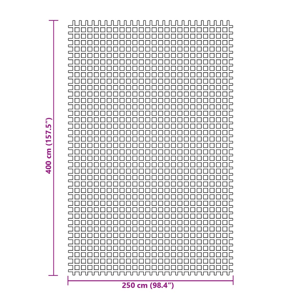 Zeltteppich Anthrazit 4x2 m