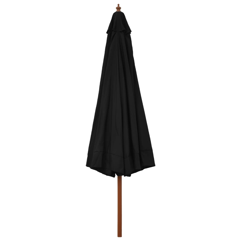 Sonnenschirm mit Holzmast 330 cm Sandweiß