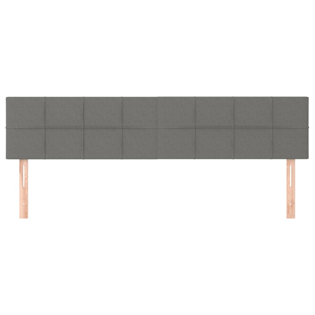 Kopfteil Hellgrau 80x5x118/128 cm Stoff