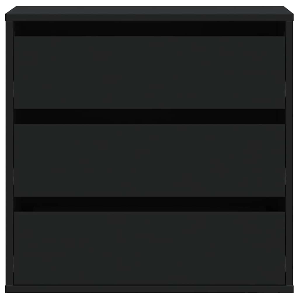 Schubladenschrank Schwarz Eichen-Optik 41 x 40 x 58 cm