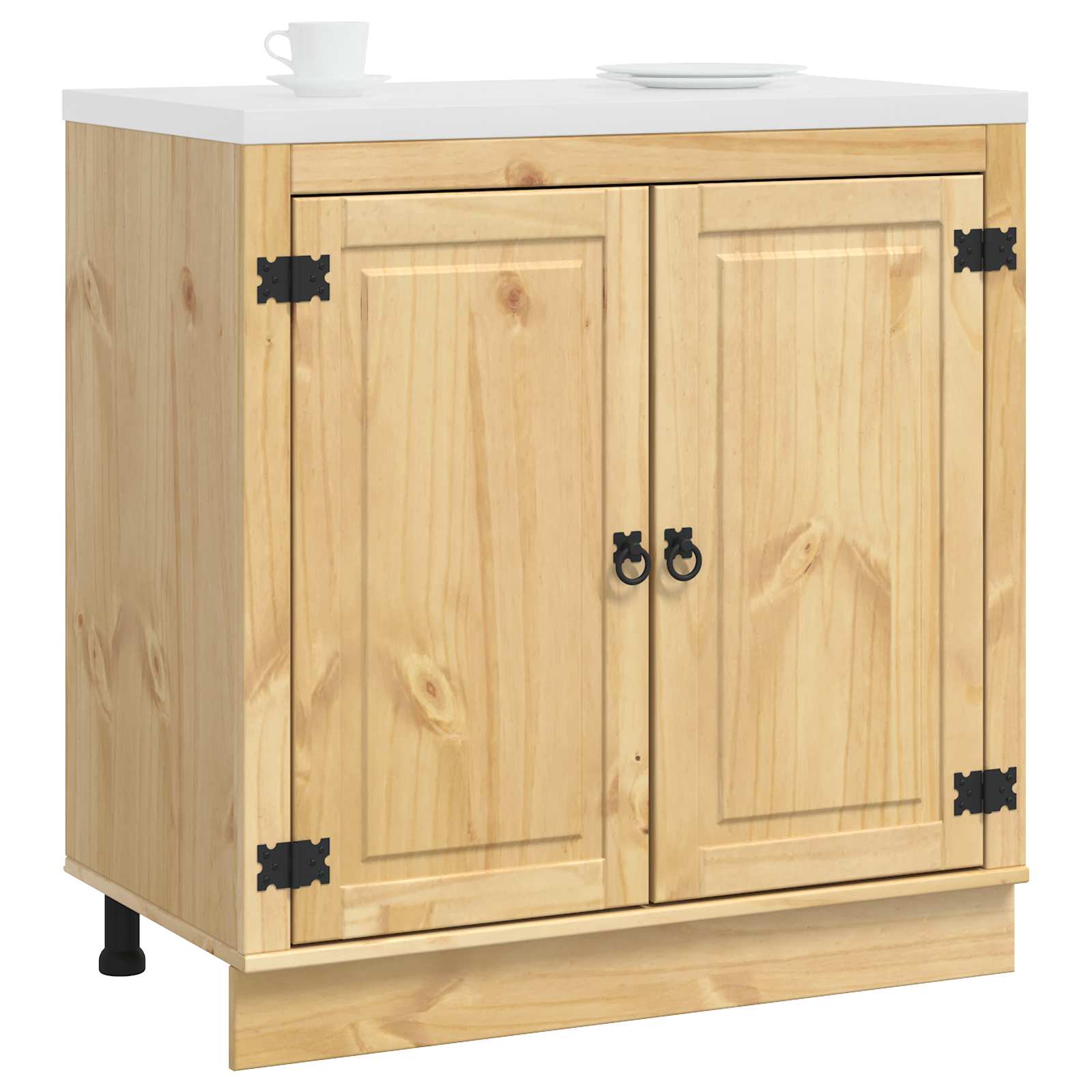 Schrank SKI Honigbraun 60 x 46 x 81,5 cm Massives Kiefernholz