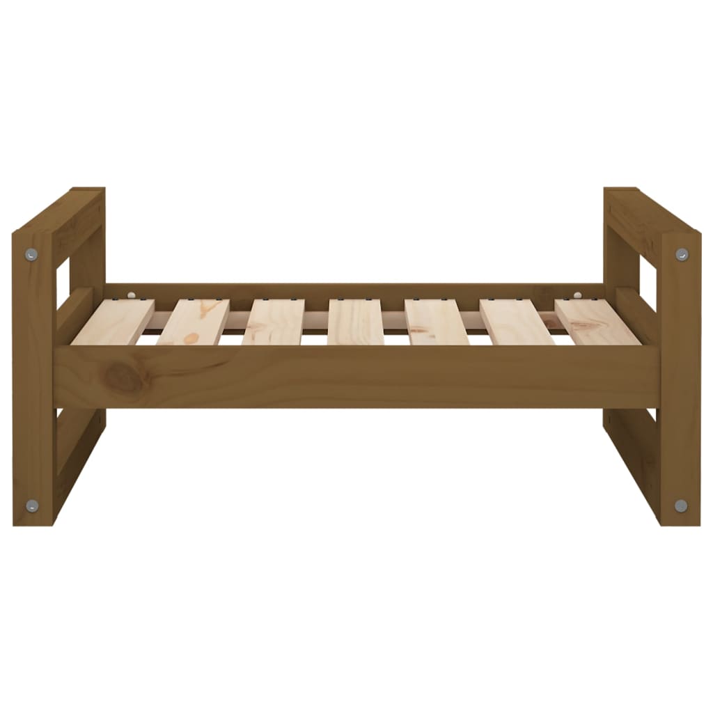 Hundebett 55,5x45,5x28 cm Massivholz Kiefer