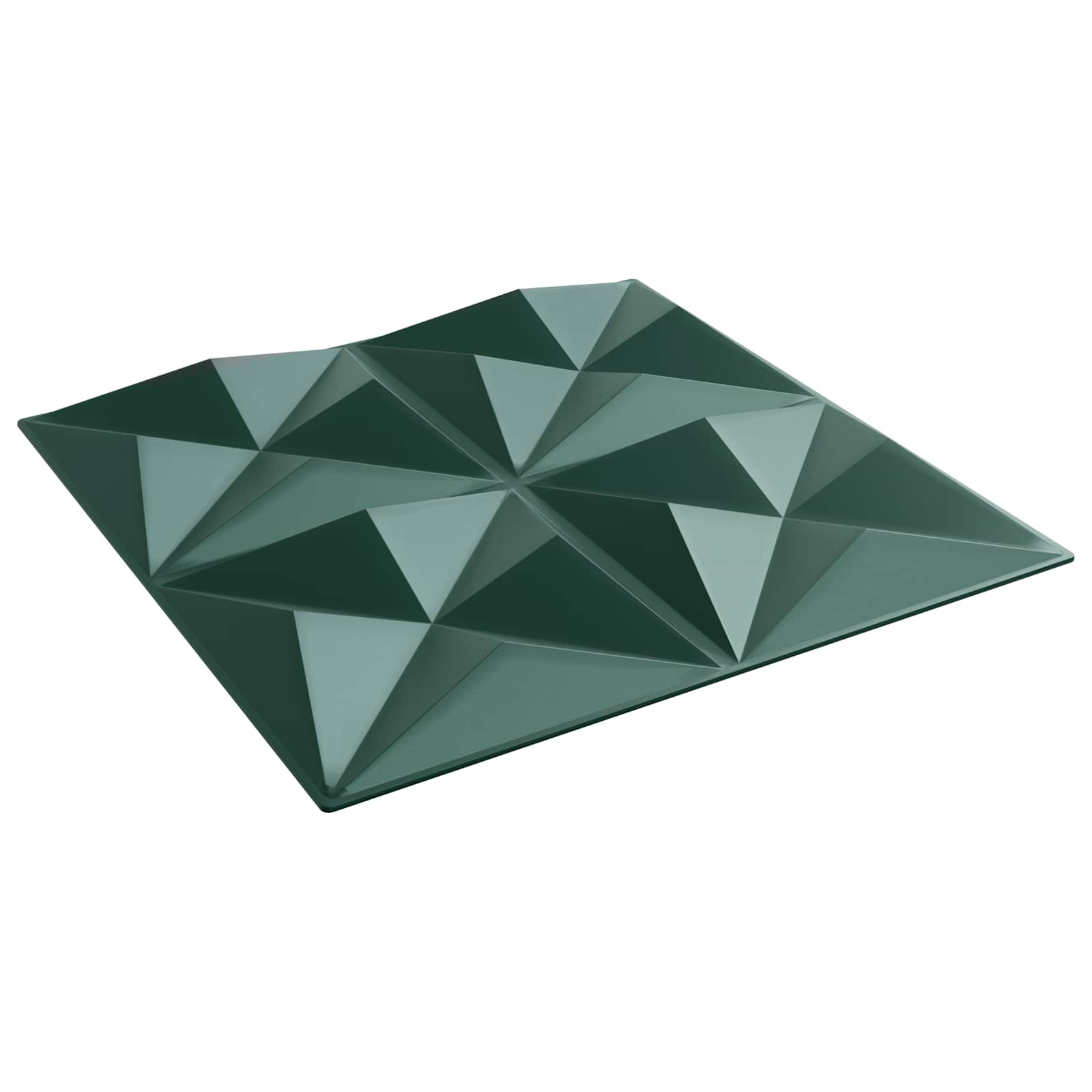 Wandpaneele 12 pcs Diamant Weiß 50 x 50 cm XPS Schaum