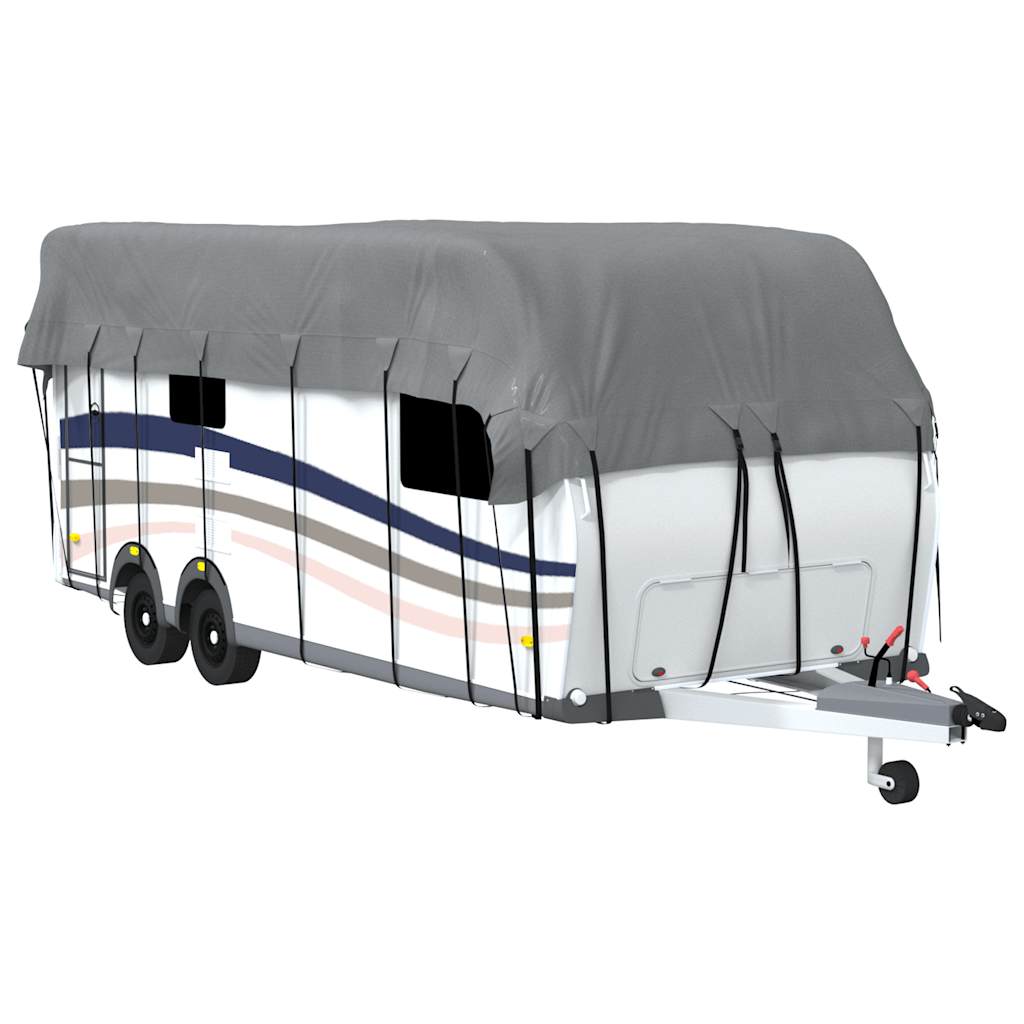 Dachplane für Wohnwagen Grau 500x300 cm Vliesstoff