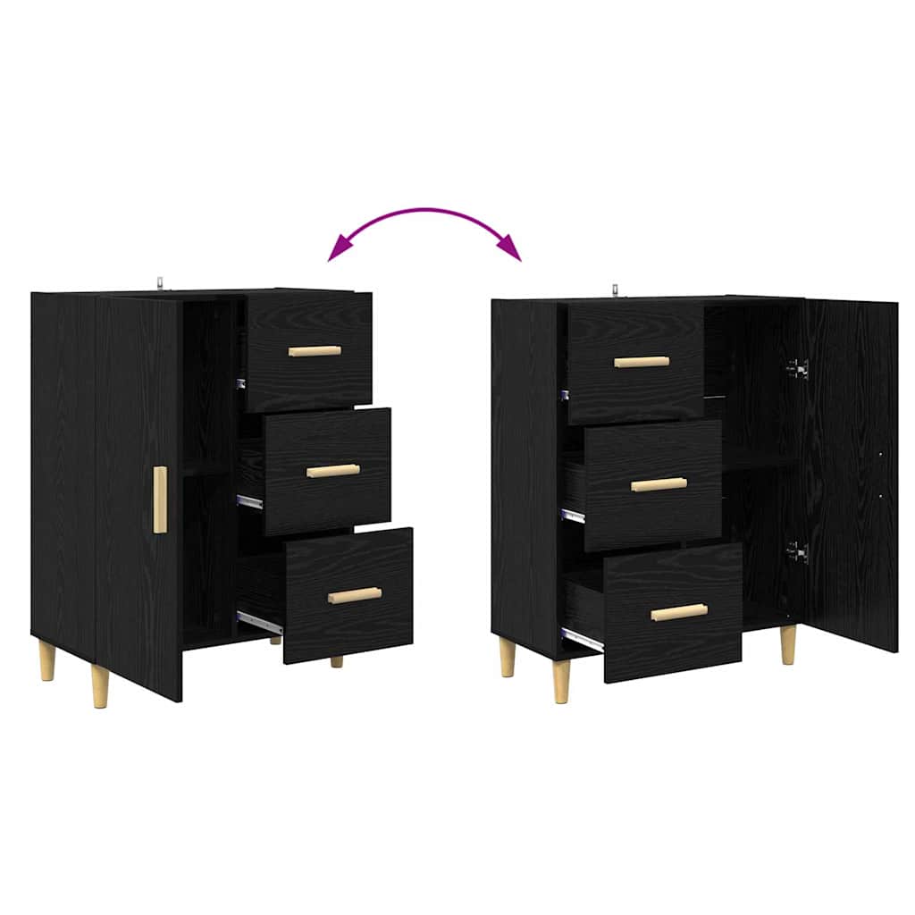 Highboard Altholz 69,5 x 32,5 x 180 cm Holzwerkstoff