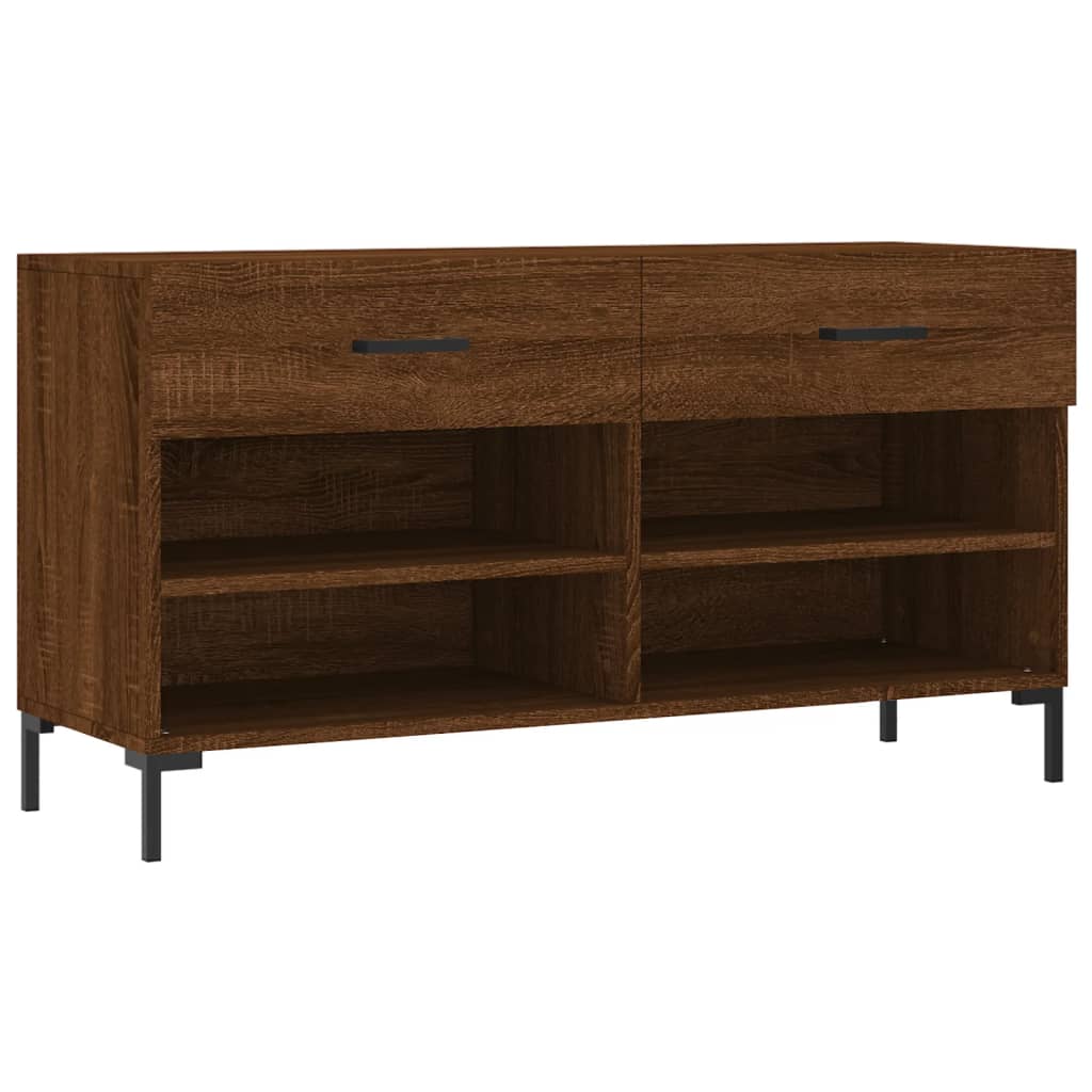 Schuhbank Weiß 102x35x55 cm Holzwerkstoff