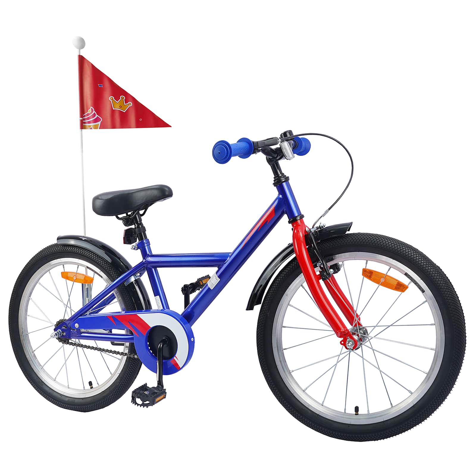 Kinderfahrrad 12 Zoll für 2-4 Jahre alt Schwarz