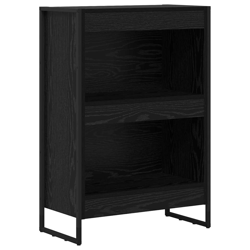 Bücherregal 2 pcs Schwarz Eichen-Optik 60 x 30 x 189,5 cm