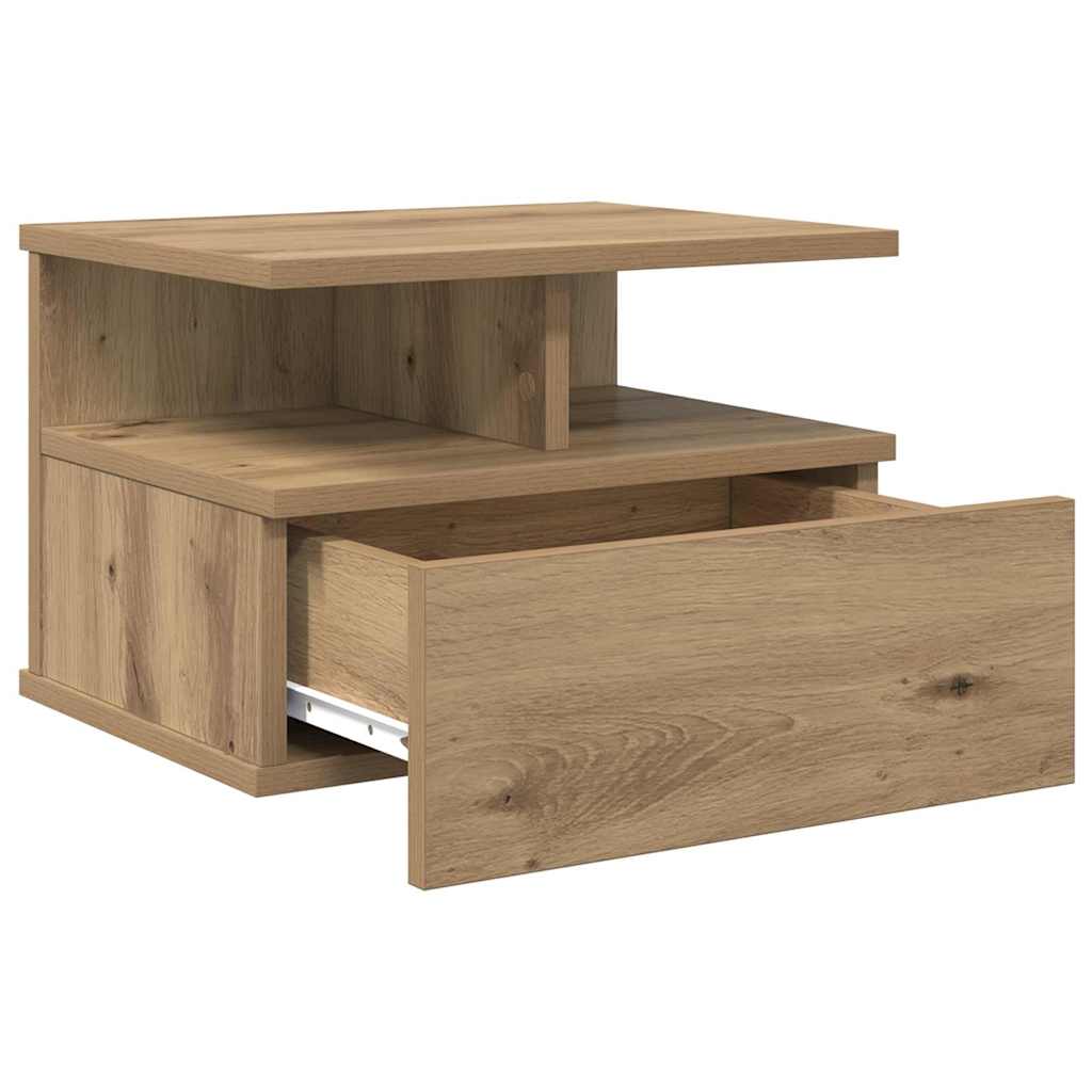 Hängender Nachttisch Weiß 40x31x27 cm Holzwerkstoff