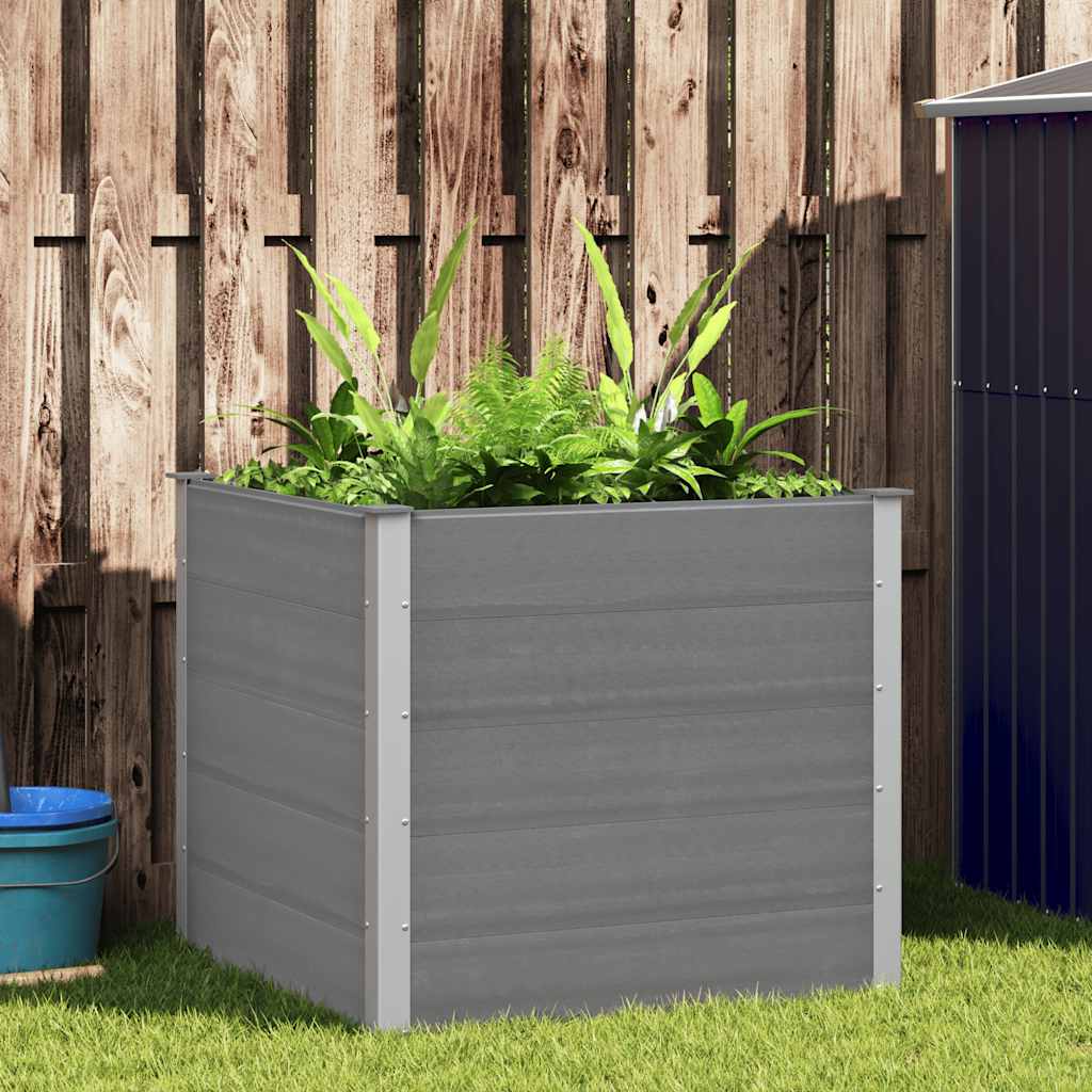 Garten-Hochbeet 200x50x54 cm WPC Grau