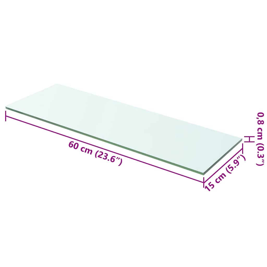 Regalboden Glas Transparent 20x12 cm