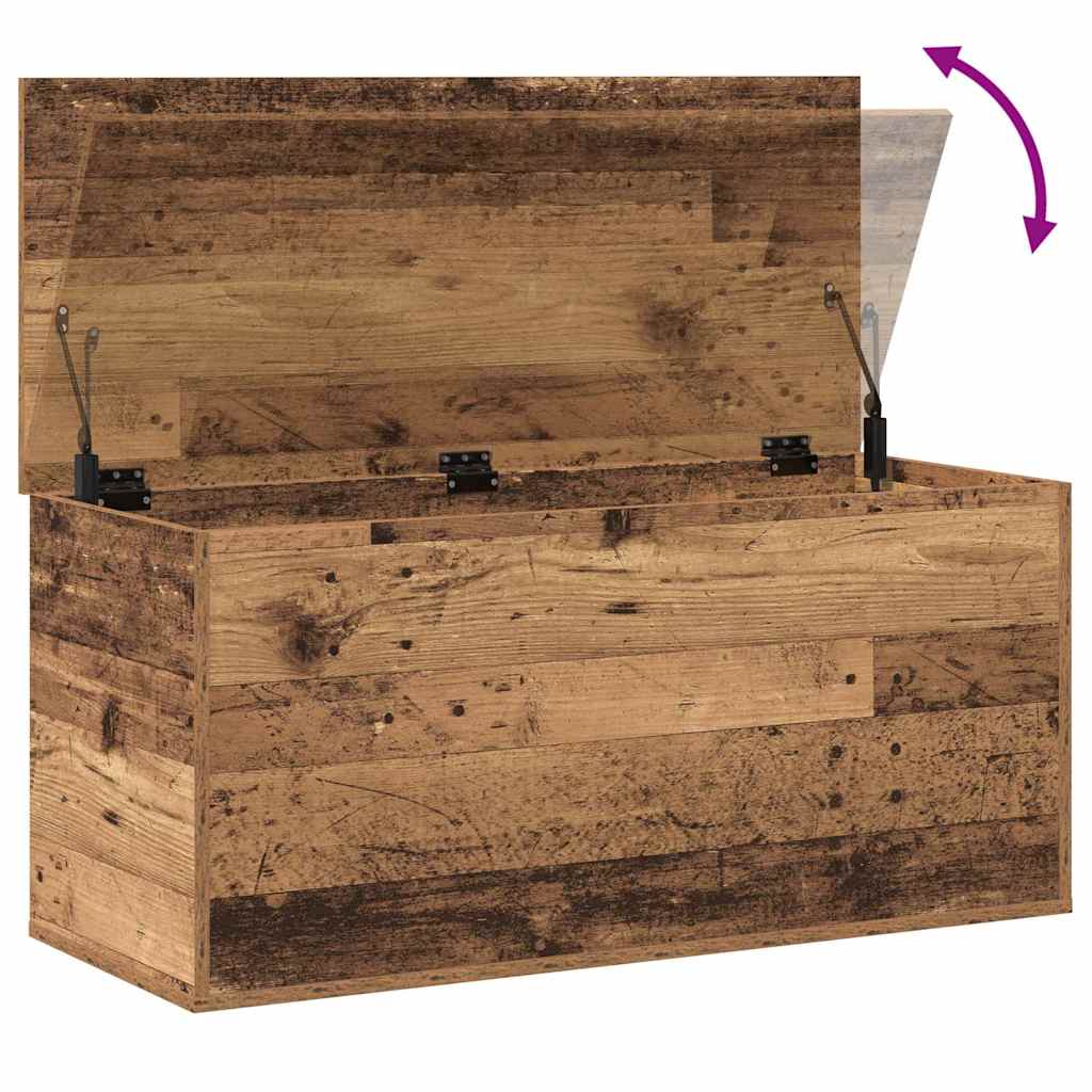 Aufbewahrungstruhe Weiß 84x42x46 cm Holzwerkstoff