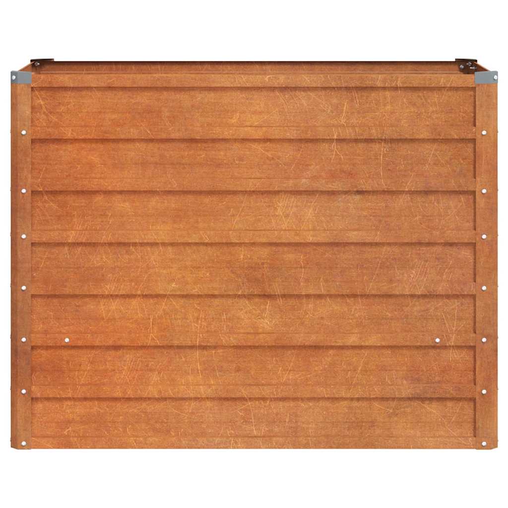 Hochbeet Rostig 100x100x77 cm Cortenstahl