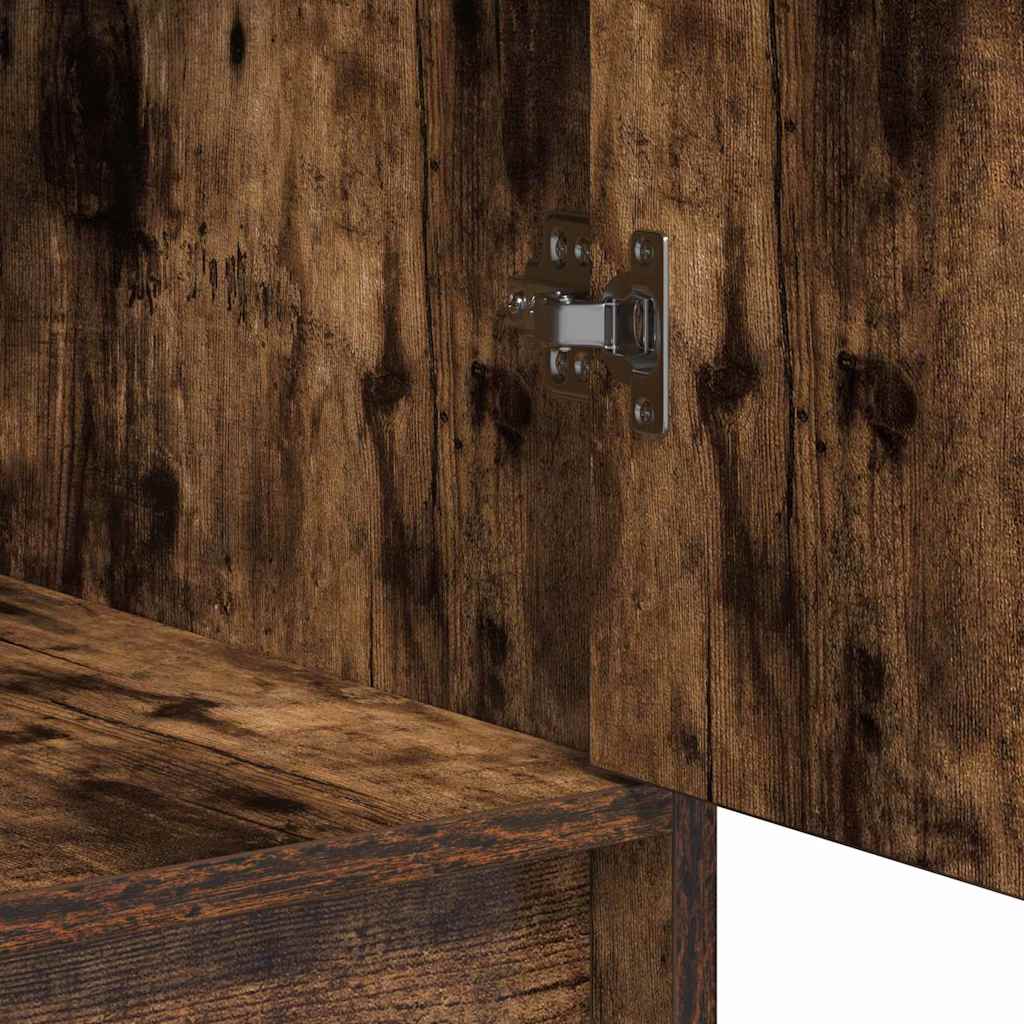 Schminktisch mit Spiegelbeleuchtung 3 pcs Weiß Holzwerkstoff