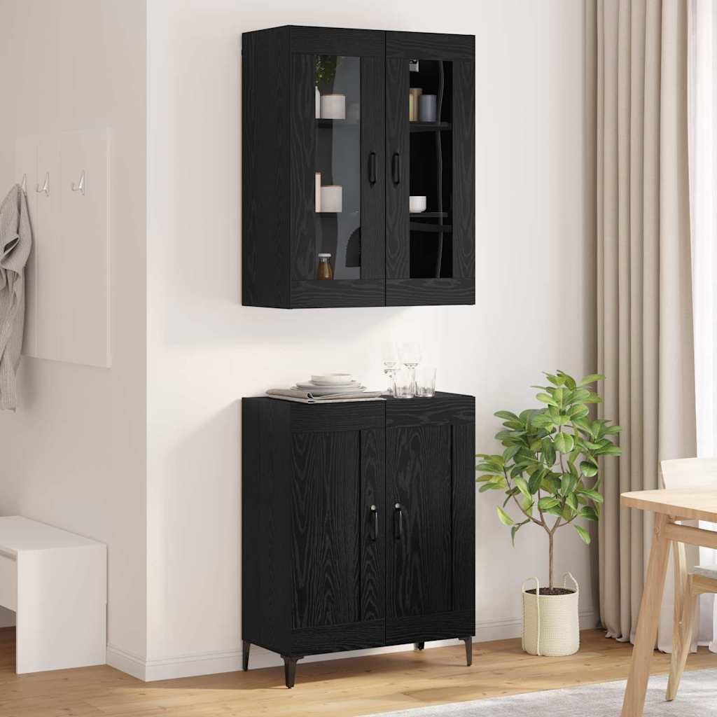 Highboard Altholz 69,5 x 34 x 180 cm Holzwerkstoff
