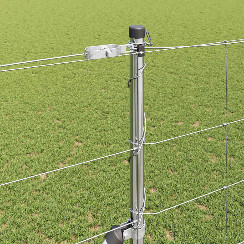 Ground Fix Geschweißter Drahtzaun 25 x 0,8 m Silber Netz