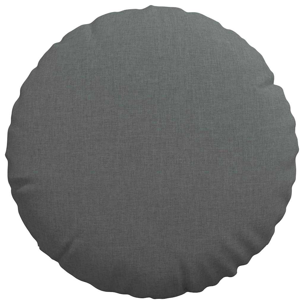 Sitzkissen 2 pcs Hellgrau Ø30 x 13 cm Stoff