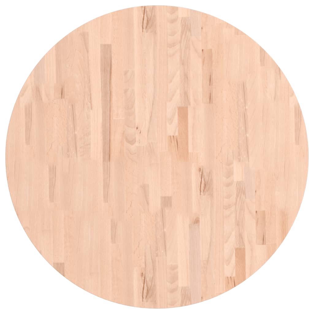 Tischplatte Ø30x1,5 cm Rund Massivholz Buche