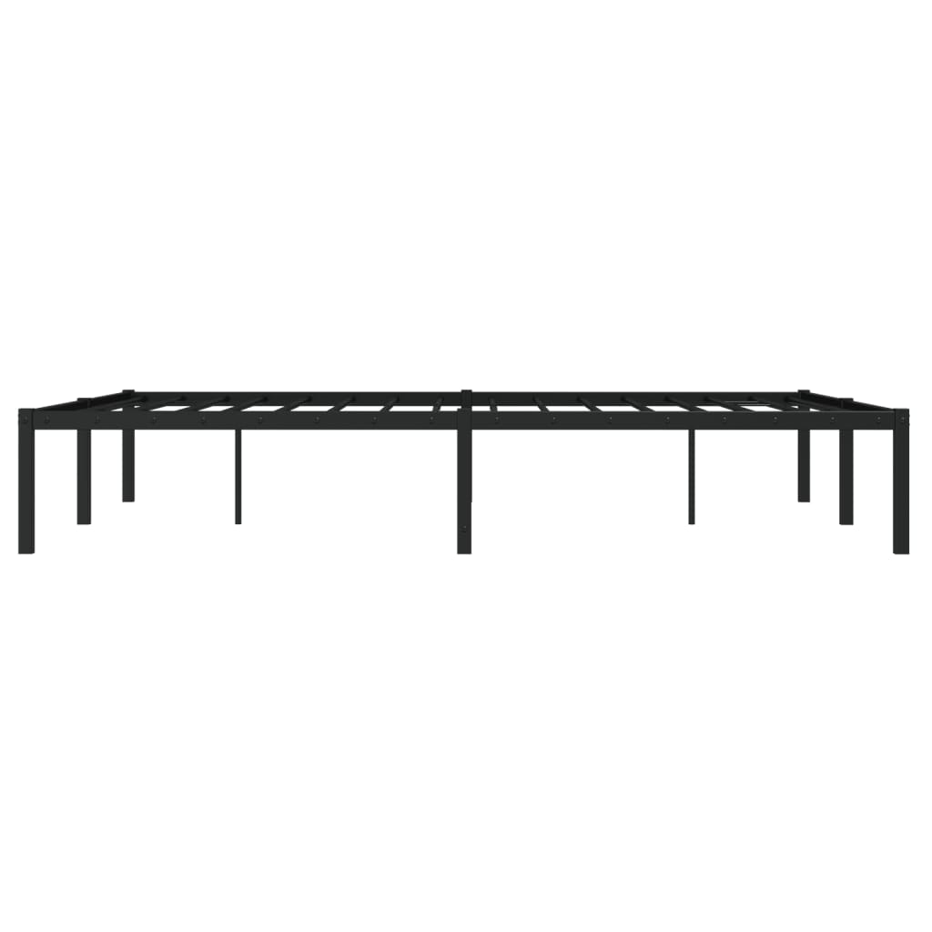 Bettgestell Metall Schwarz 75x190 cm