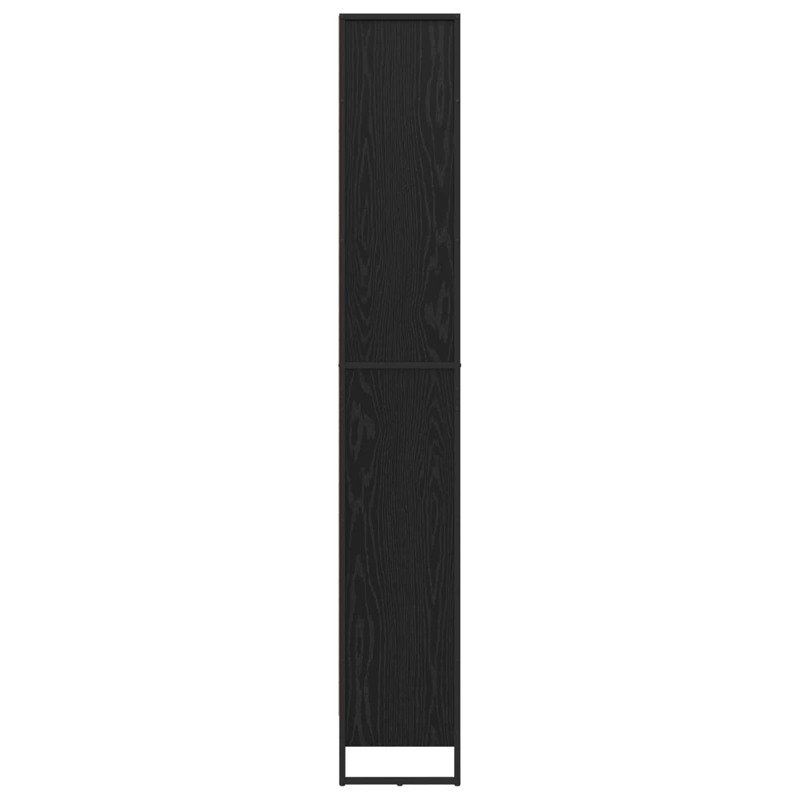 Bücherregal 2 pcs Schwarz Eichen-Optik 60 x 30 x 189,5 cm