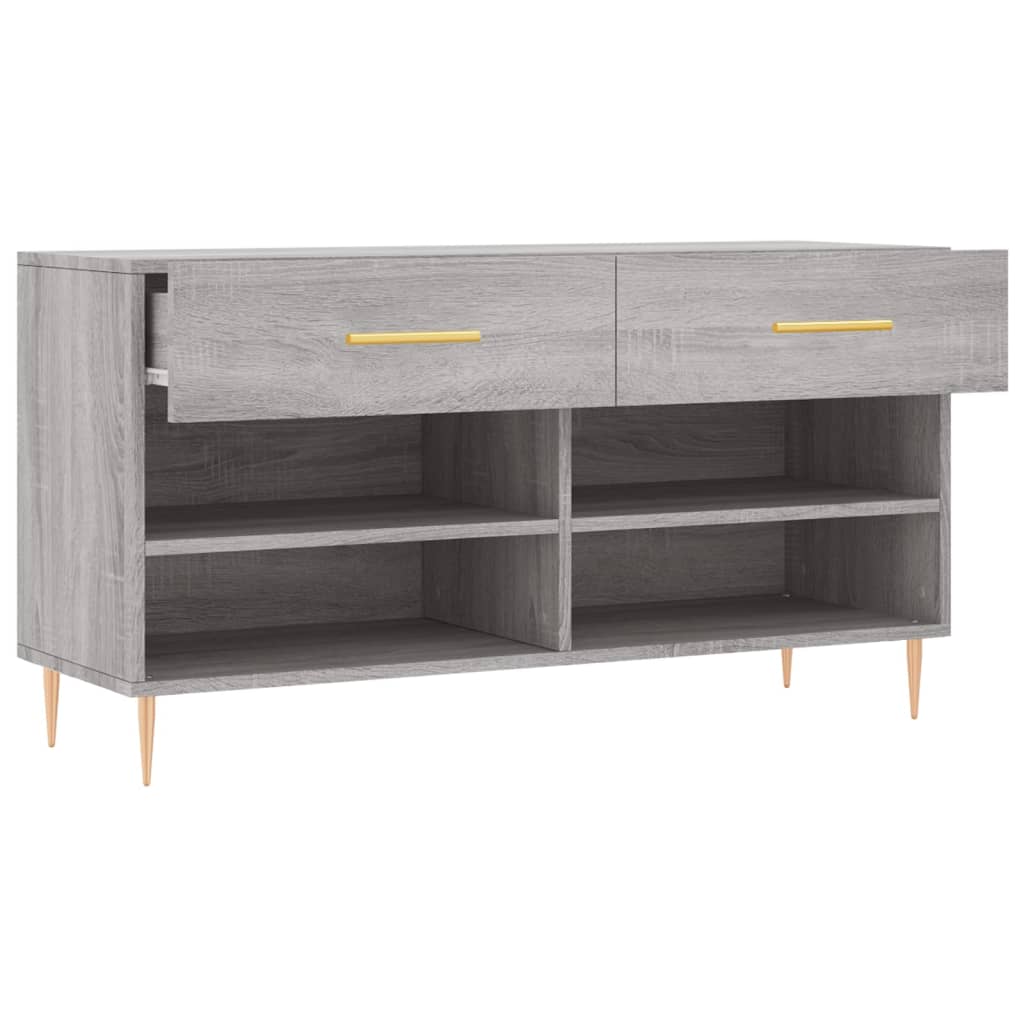 Schuhbank Weiß 102x35x55 cm Holzwerkstoff