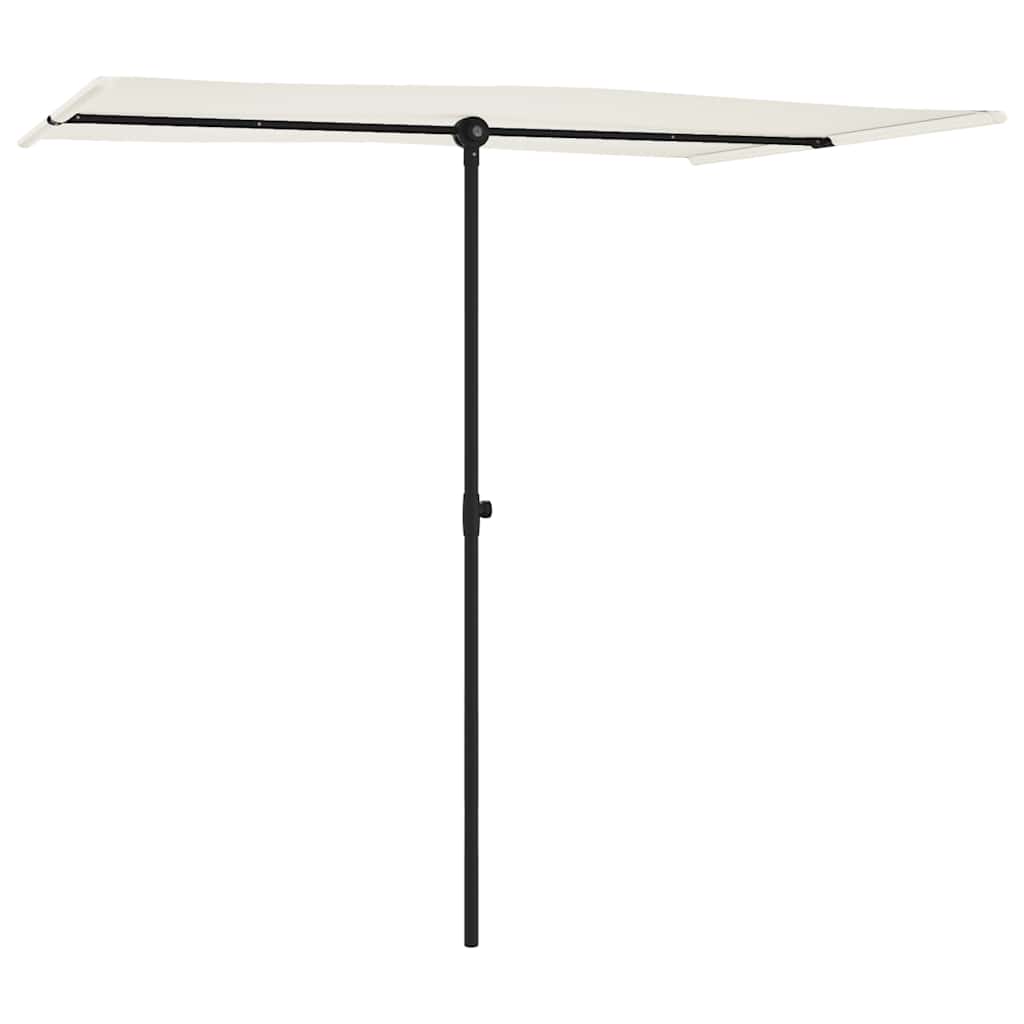 Sonnenschirm mit Aluminium-Mast 180x110 cm Bordeauxrot