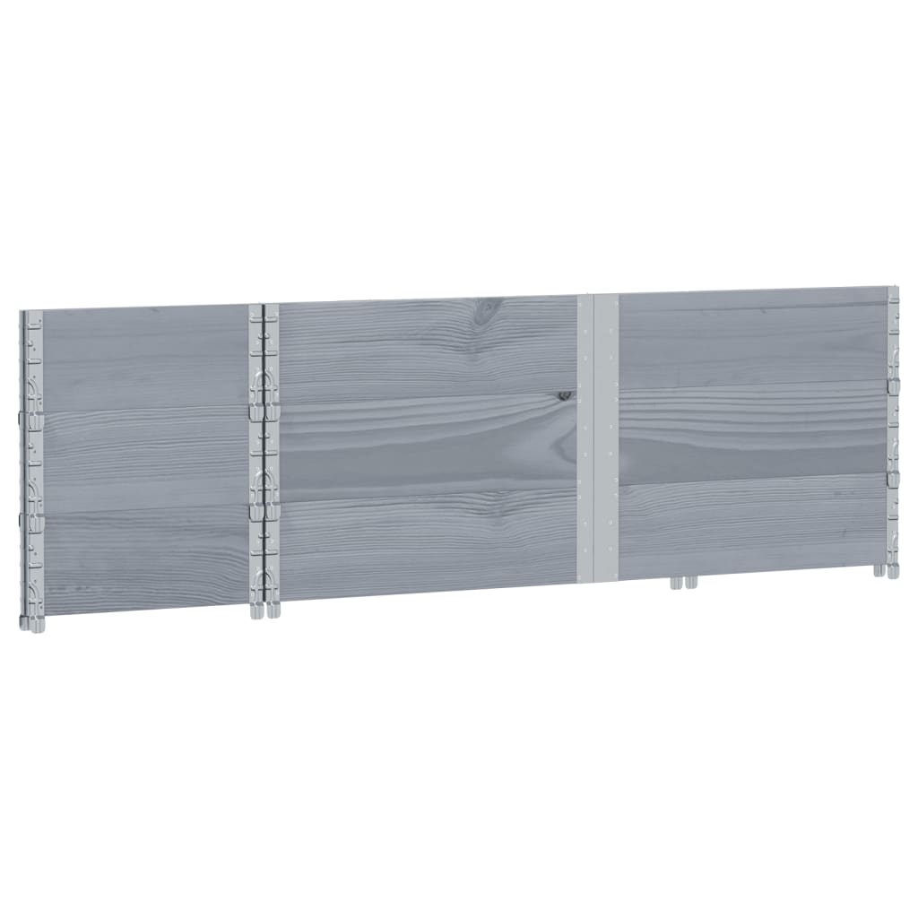 Pflanzkasten Grau 150x100 cm Massivholz Kiefer