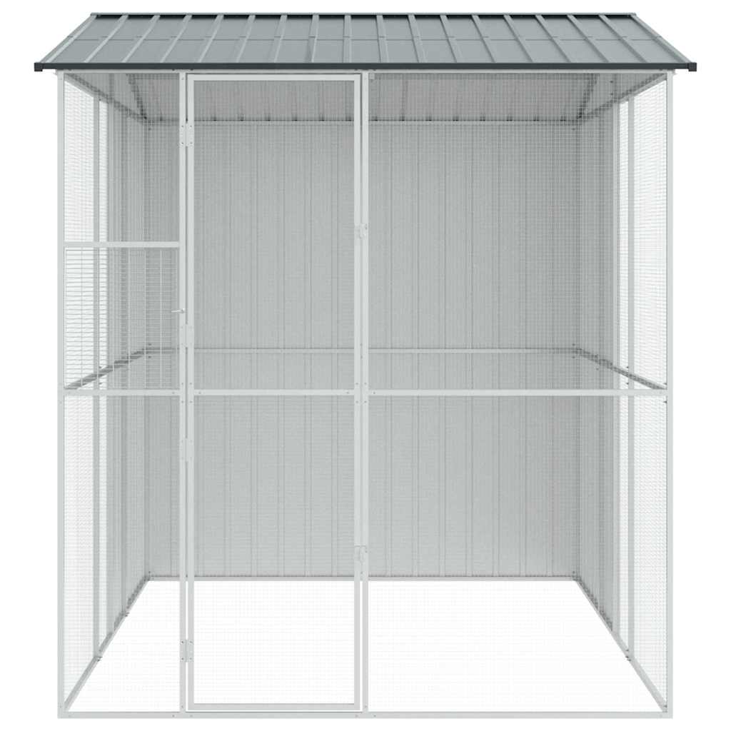 Vogelkäfig Anthrazit 215 x 110 x 247 cm Verzinkter Stahl