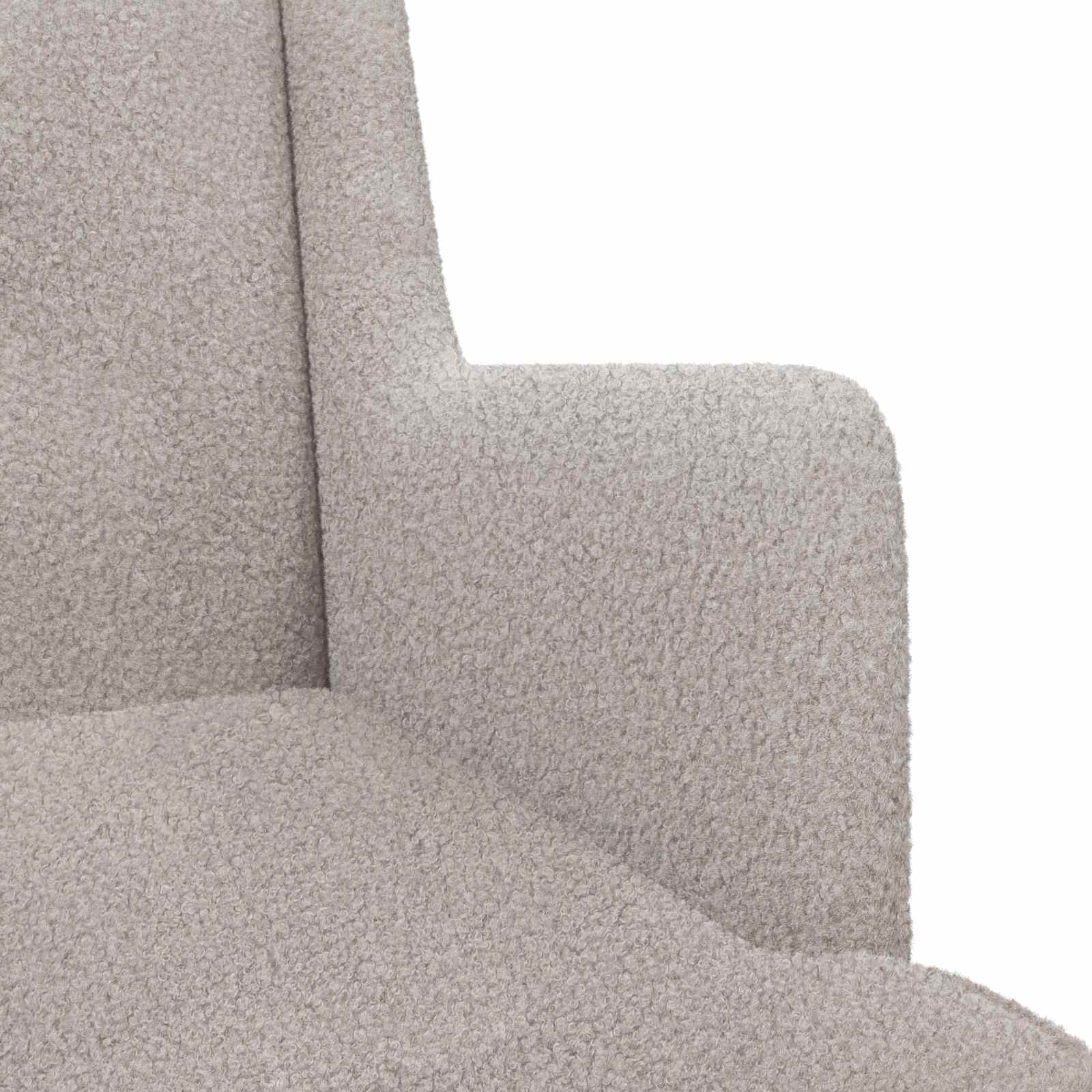 Schaukelstuhl Hellgrau 62 x 80 x 85 cm Bouclé