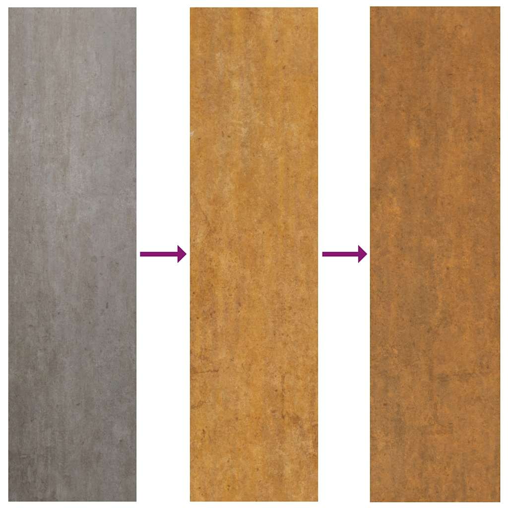 Gartentor 100x75 cm Cortenstahl Baumdesign