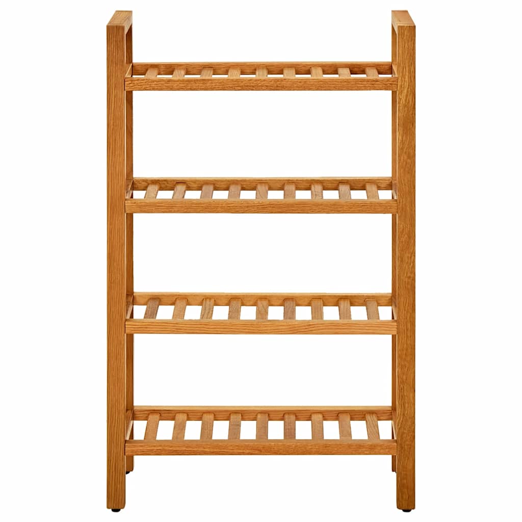 Schuhregal mit 2 Etagen 50x27x40 cm Massivholz Eiche