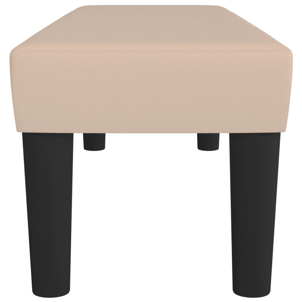 Sitzbank Grau 70x30x30 cm Kunstleder