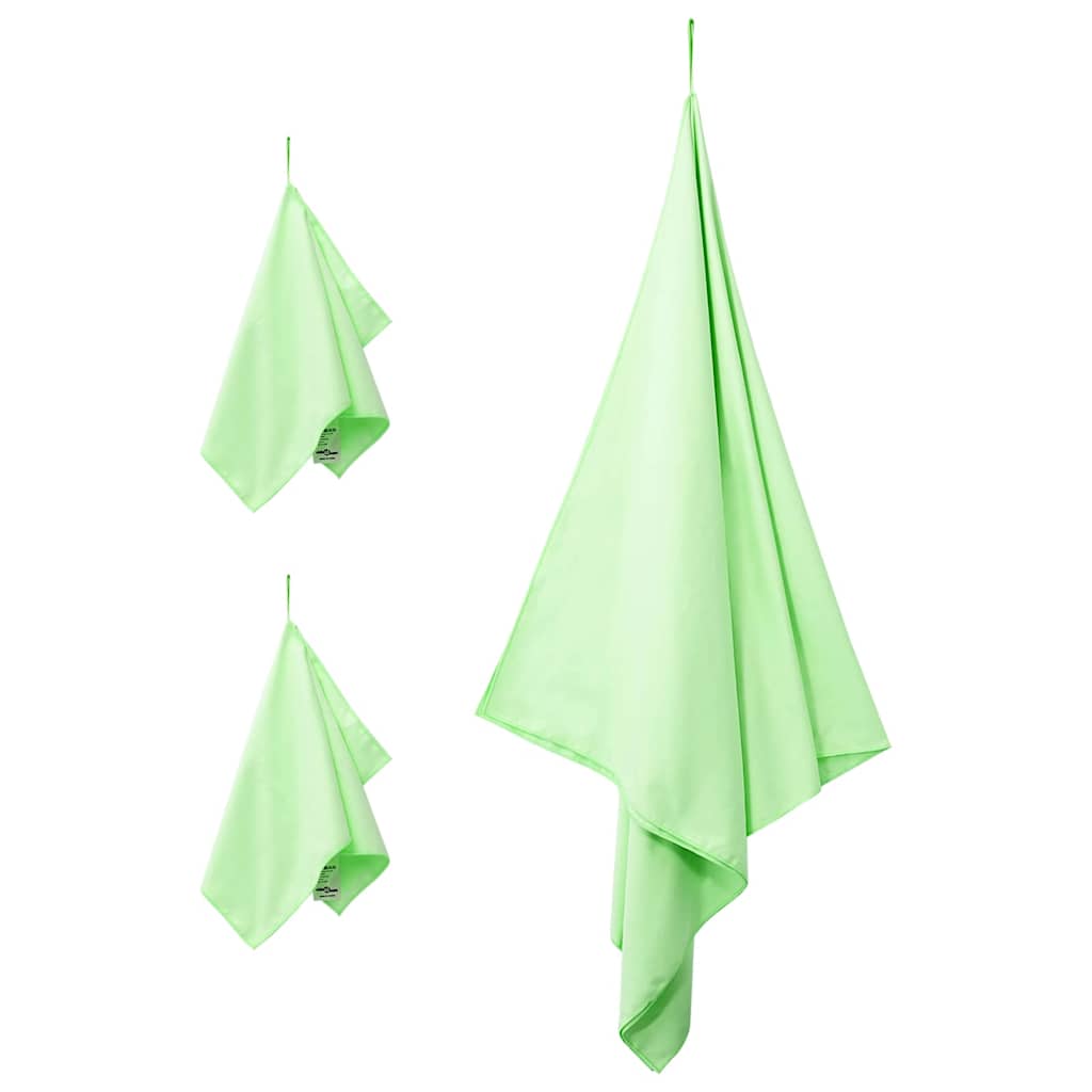 Sporthandtuch Set 3 pcs Schwarz Polyester und Polyamid