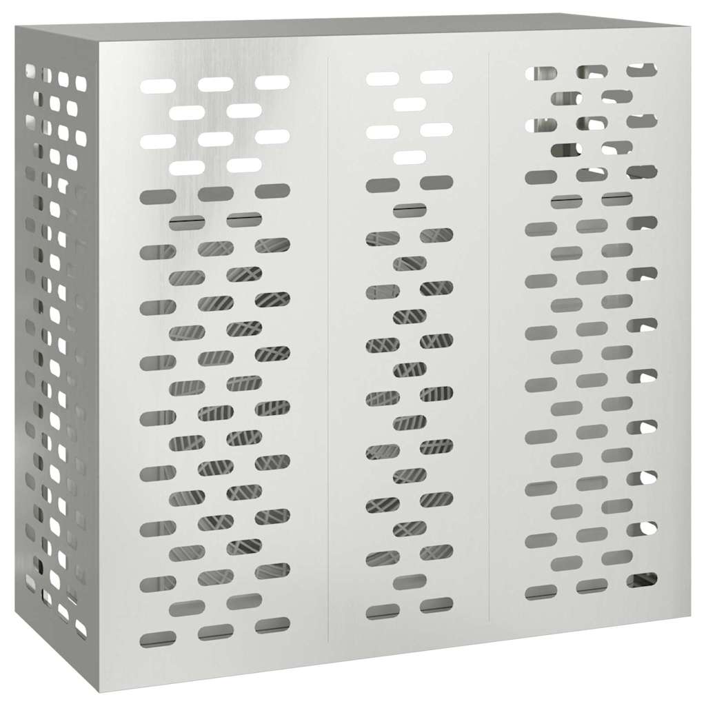 Klimaanlagenabdeckung Schwarz 90 x 40 x 60 cm Stahl