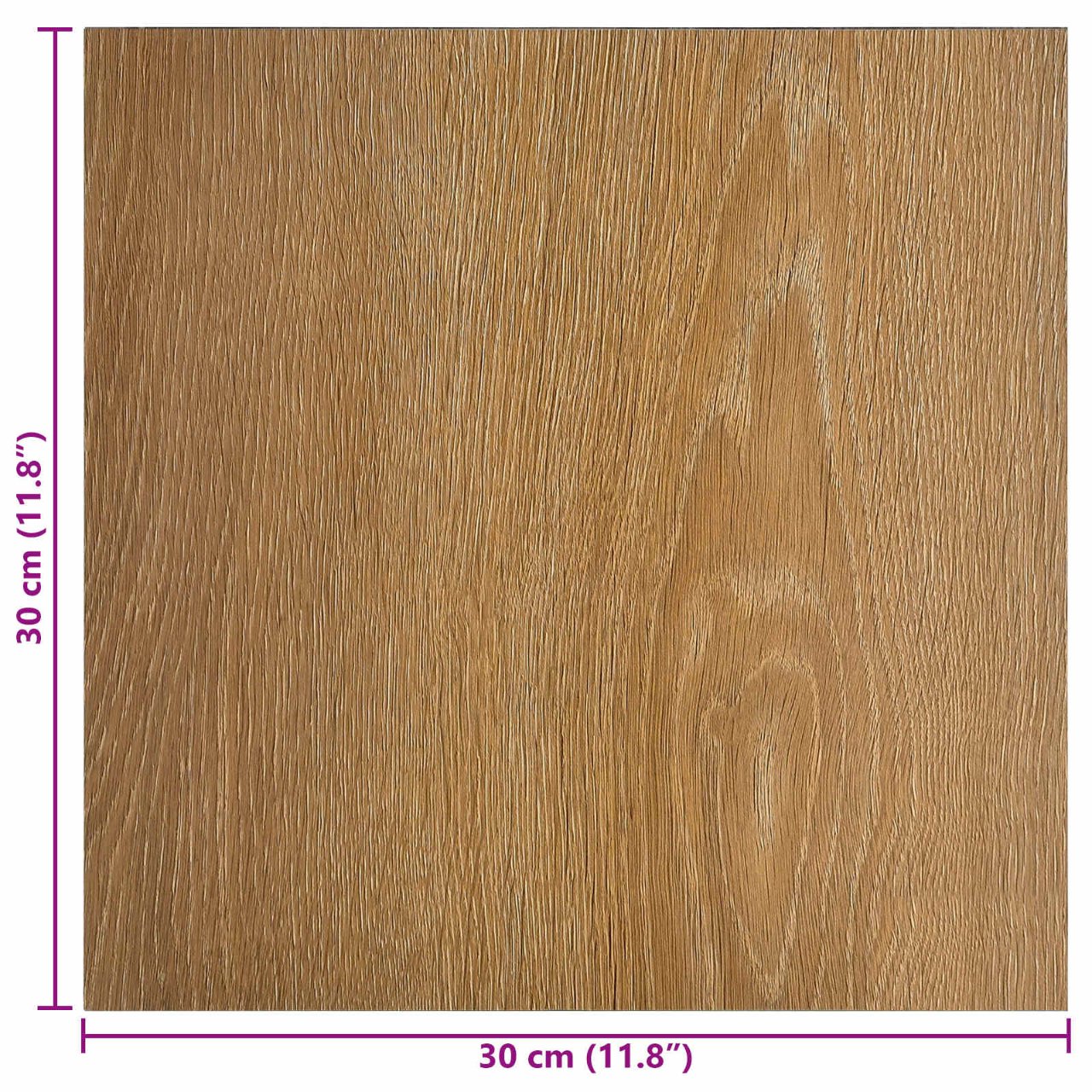 Selbstklebende Bodenplanken 30,5 x 30,5 cm 20 pcs PVC Betongrau