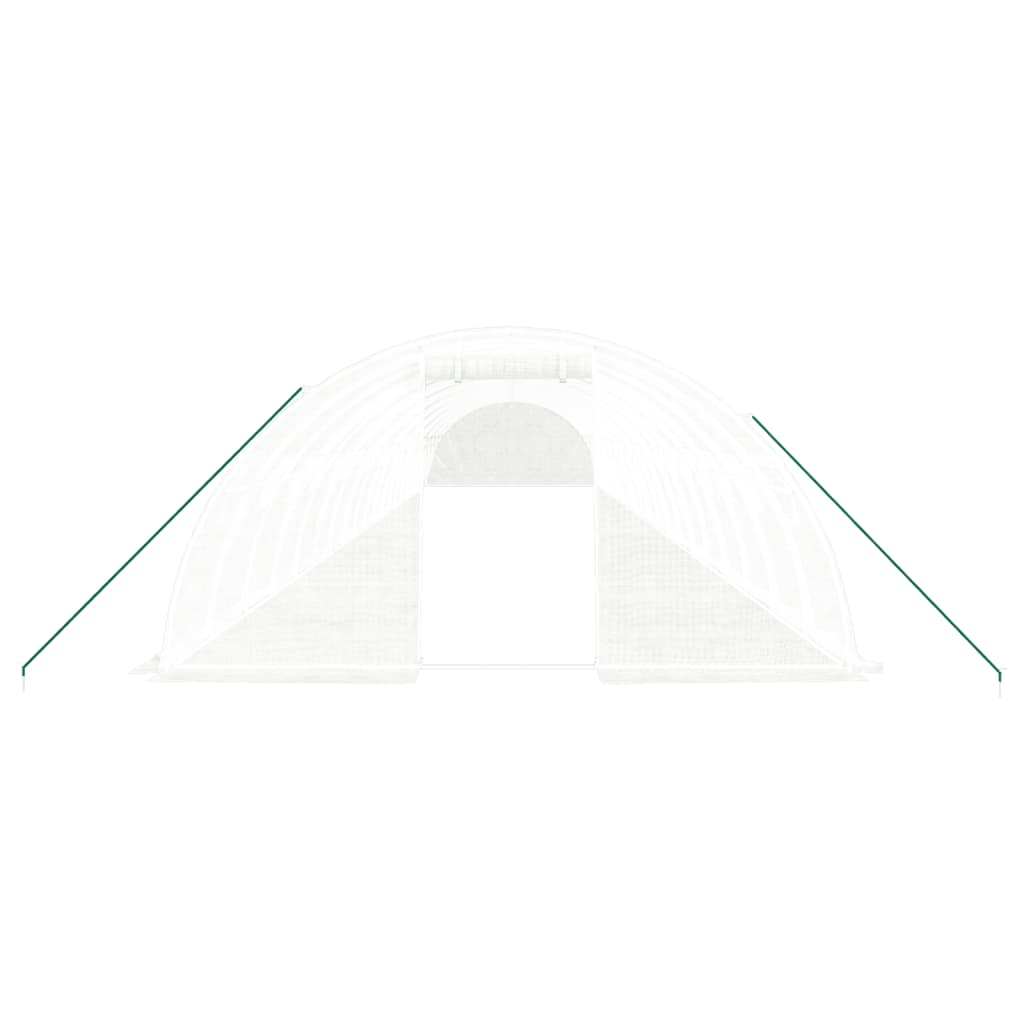 Gewächshaus mit Stahlrahmen Grün 8 m² 4x2x2 m