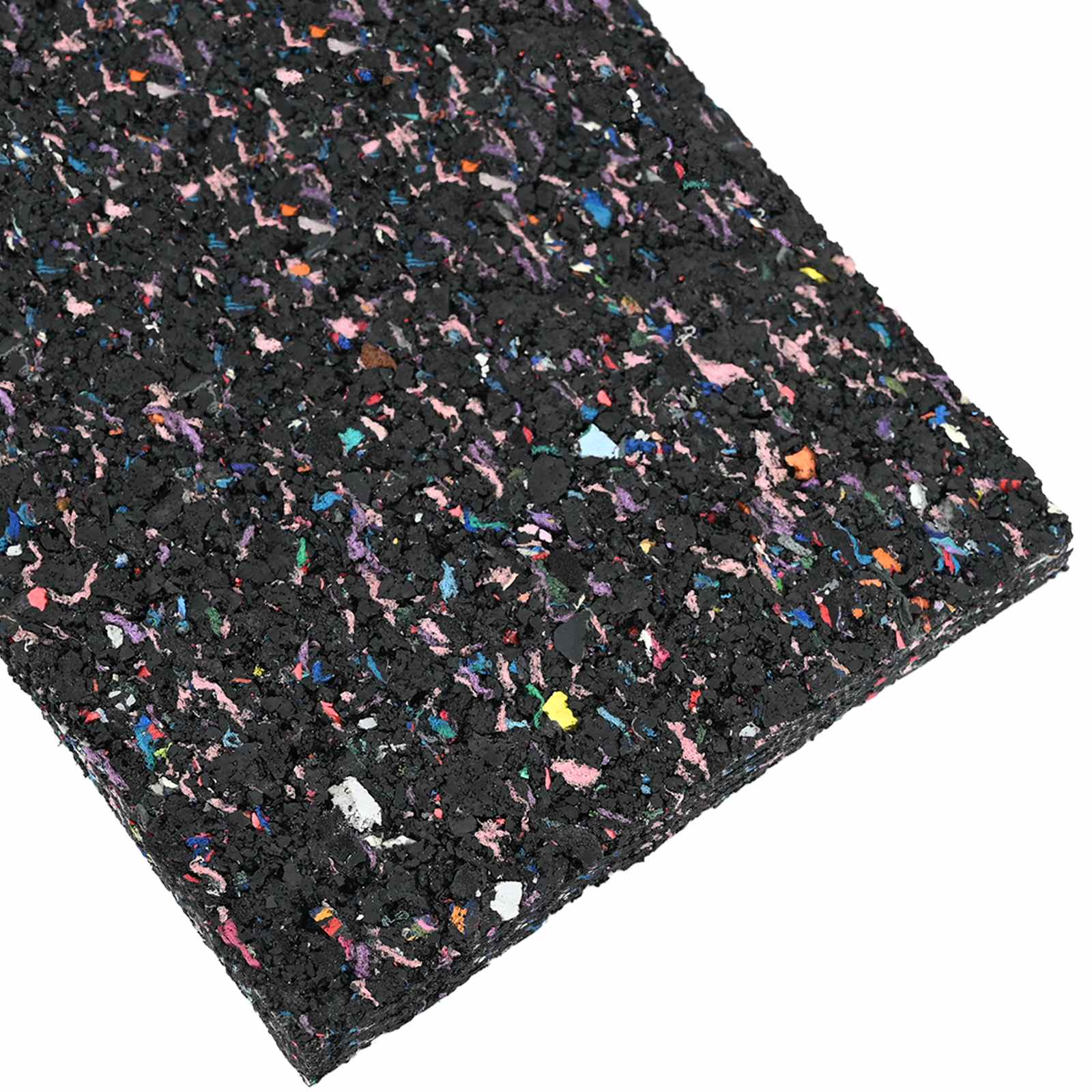 Gummi-Granulat-Rolle Schwarz 200 x 5 x 0,3 cm Gummi