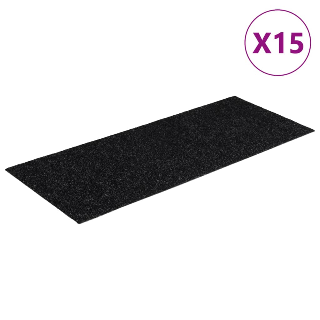 Stufenmatten Selbstklebend 15 Stk. 60x25 cm Hellbraun Rechteckig