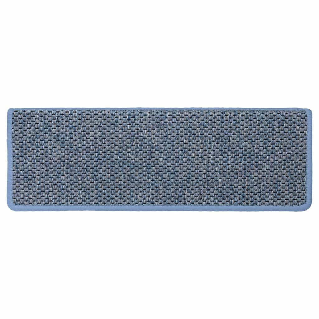 Treppenmatten Selbstklebend Sisal-Look 15 Stk. 65x21x4 Platina