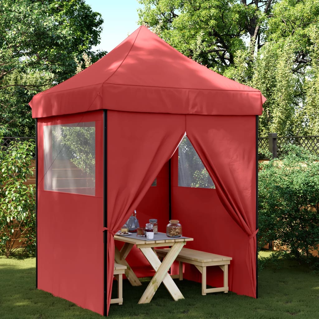 Partyzelt Faltbar Pop-Up Schwarz 200x200x306 cm
