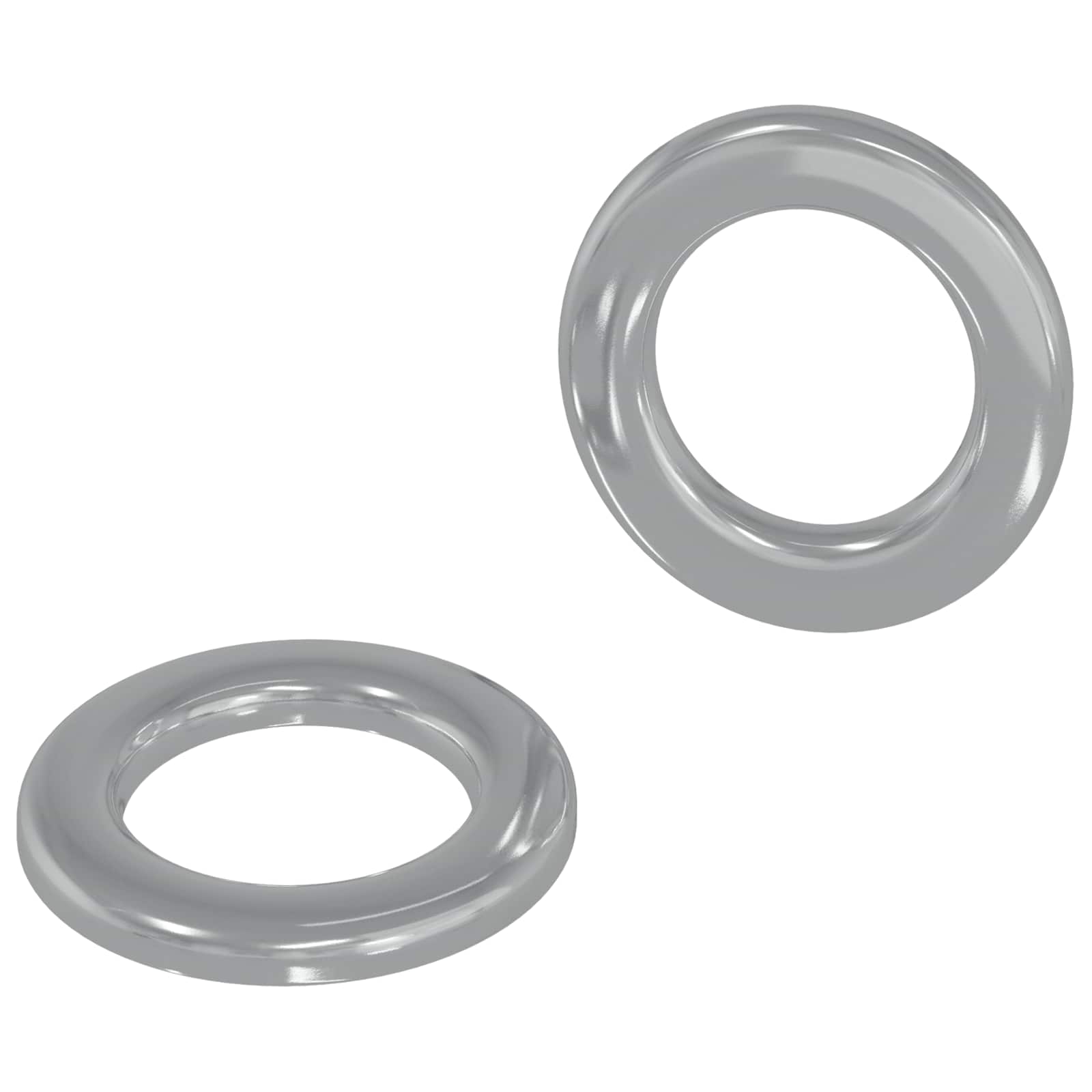 Unterlegscheiben 2 pcs Silber 10 x 10 x 0,8 mm Eisen