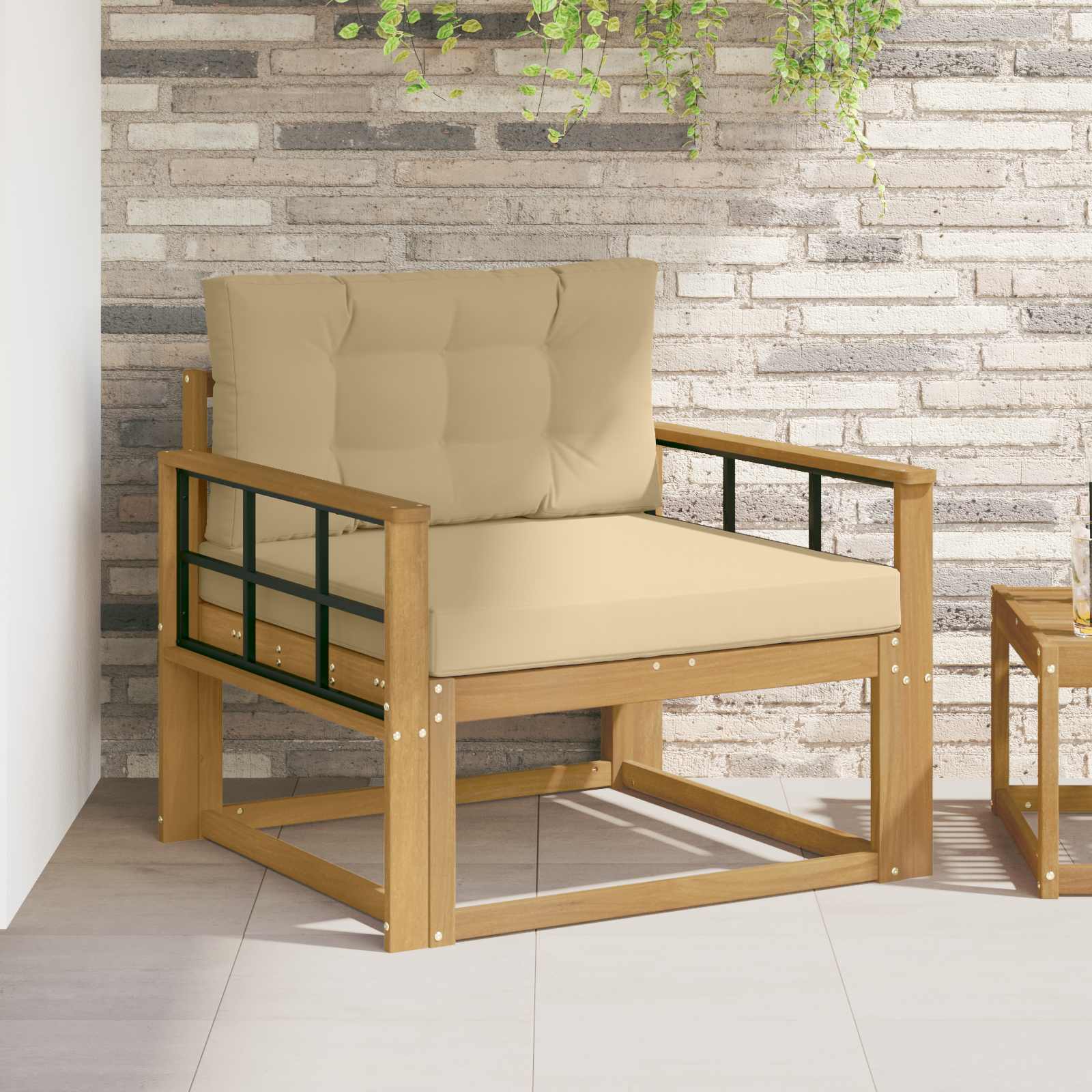Outdoor Mittelsofa Natur