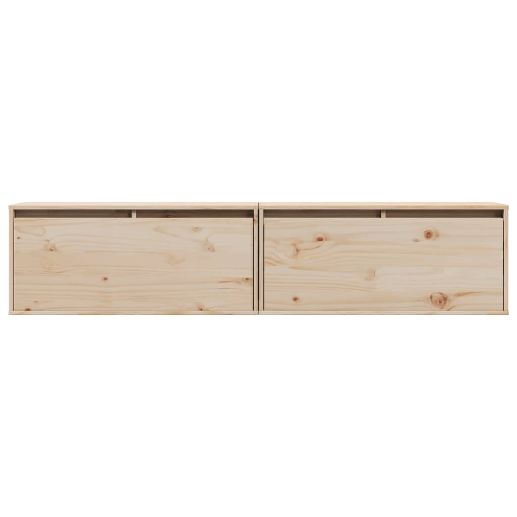 Wandschrank 80x30x35 cm Massivholz Kiefer