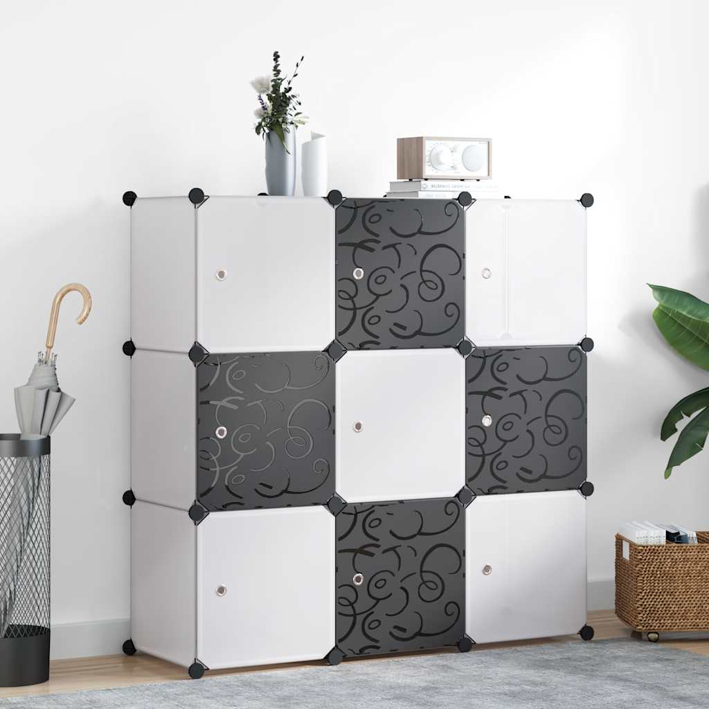 Regalsystem Würfel-Regal mit 6 Fächern Weiß