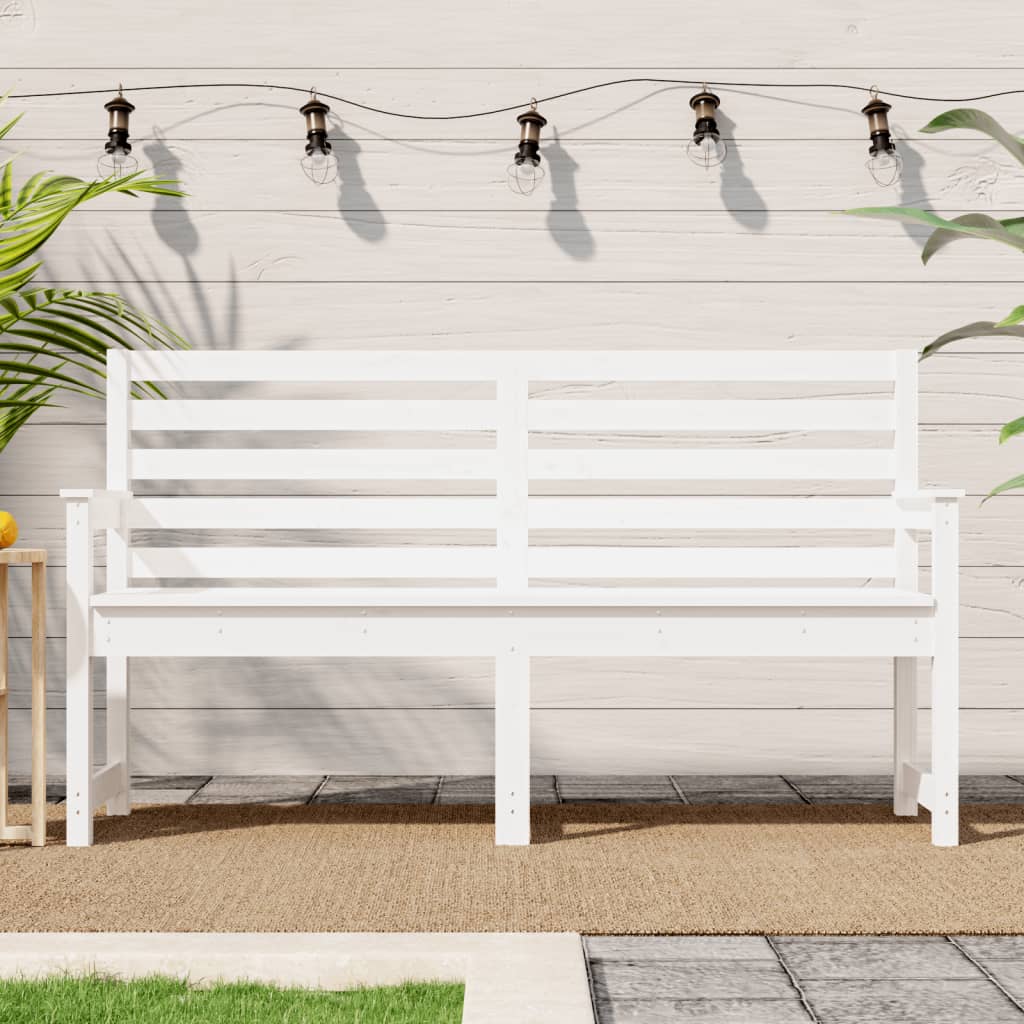 Gartenbank Grau 109x48x91,5 cm Massivholz Kiefer