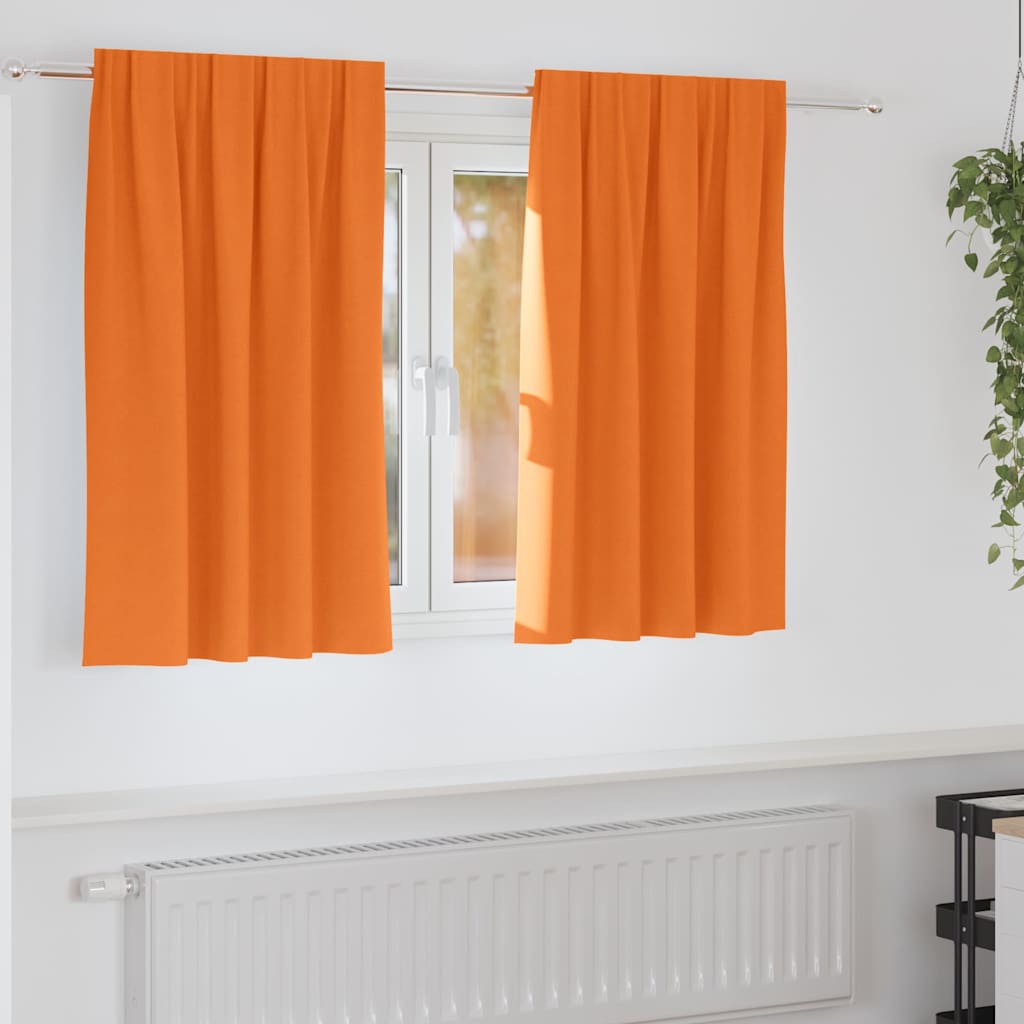 Verdunkelungs-Vorhänge mit Ringen 2 pcs Beige 140 x 140 cm